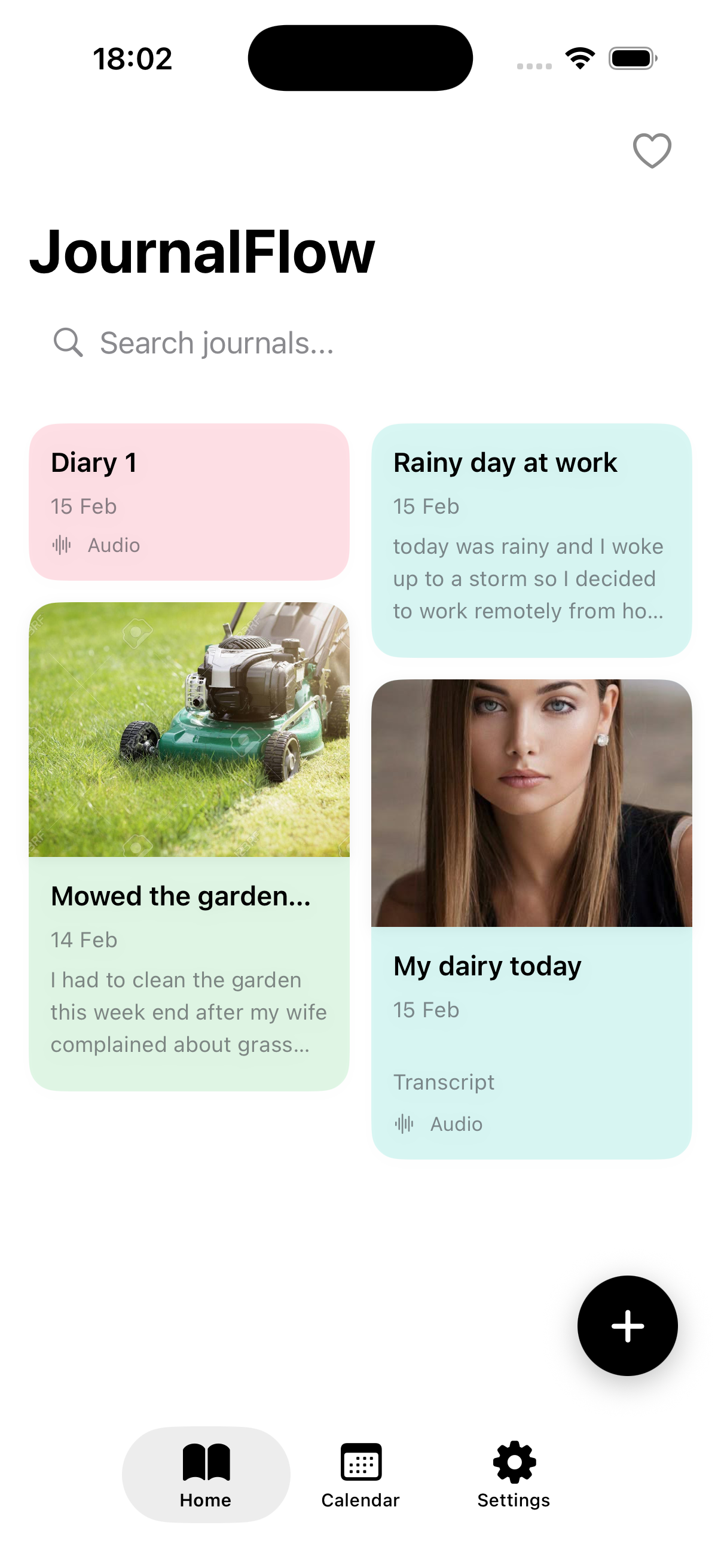 JournalFlow diary and rich text