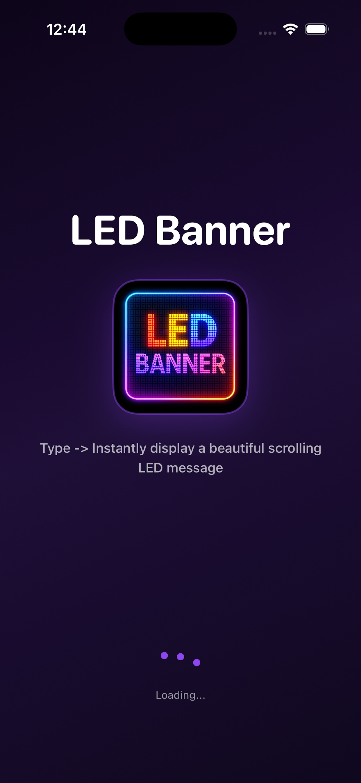 LED Banner scrolling text