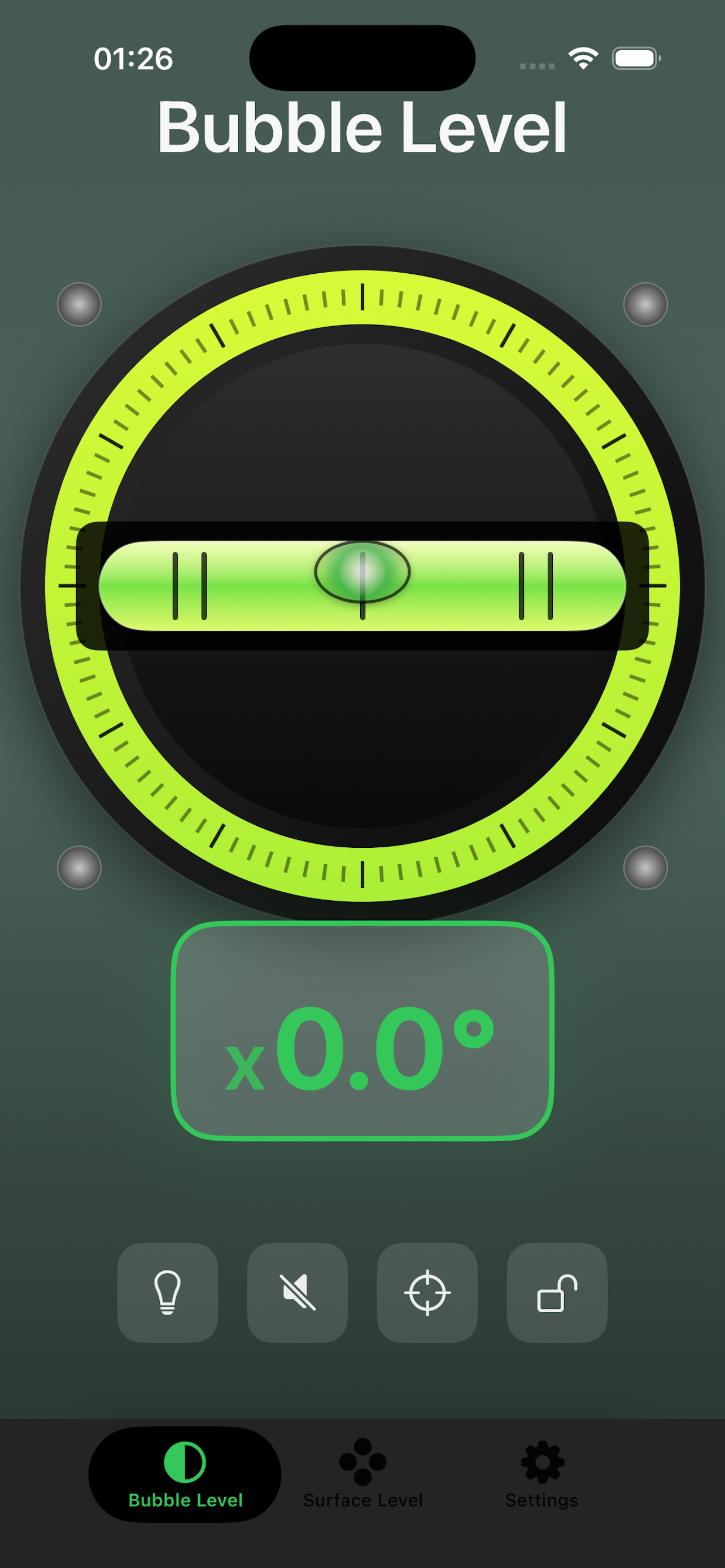 Surface level readout