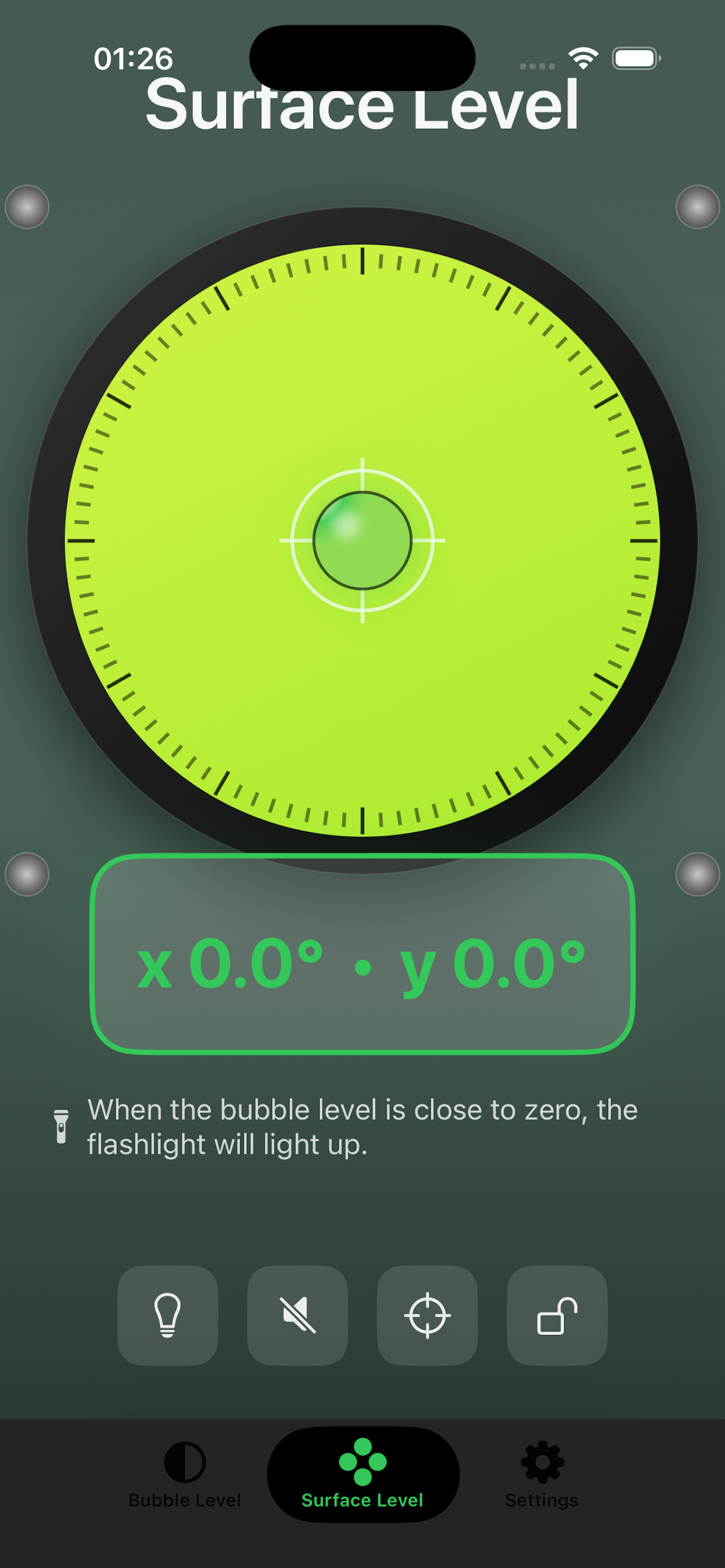 Angle or level display