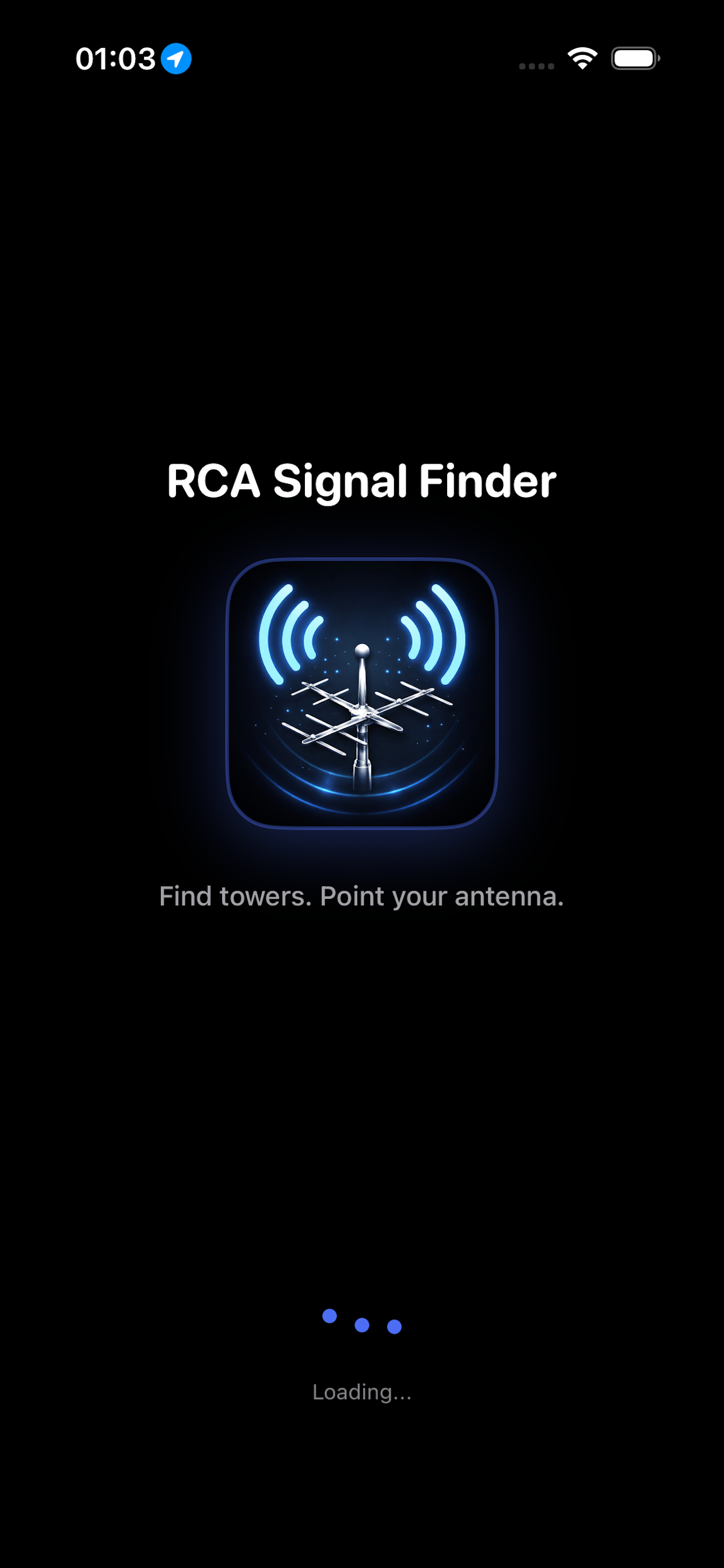 RCA Signal Finder tower map