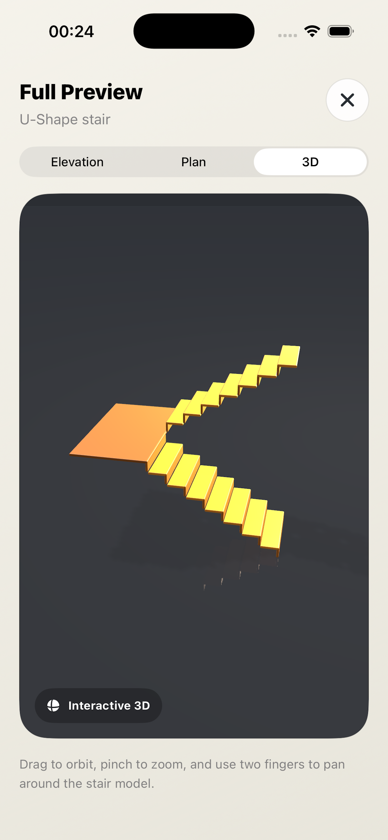 Stair diagram preview