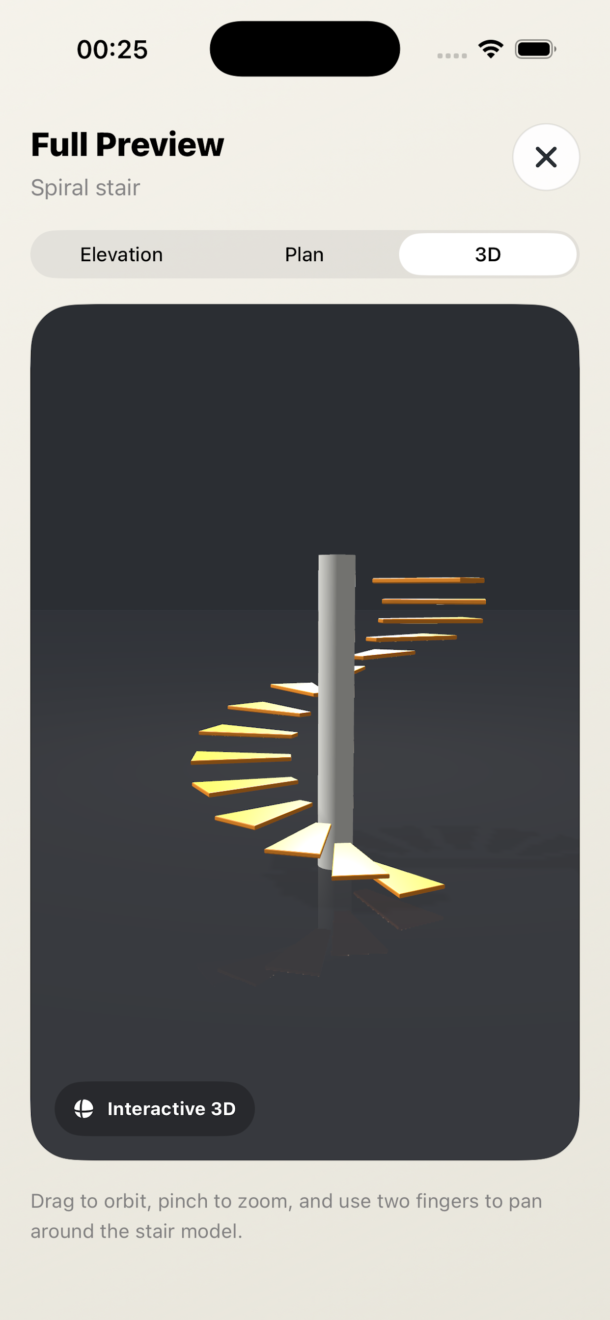 Elevation or plan view