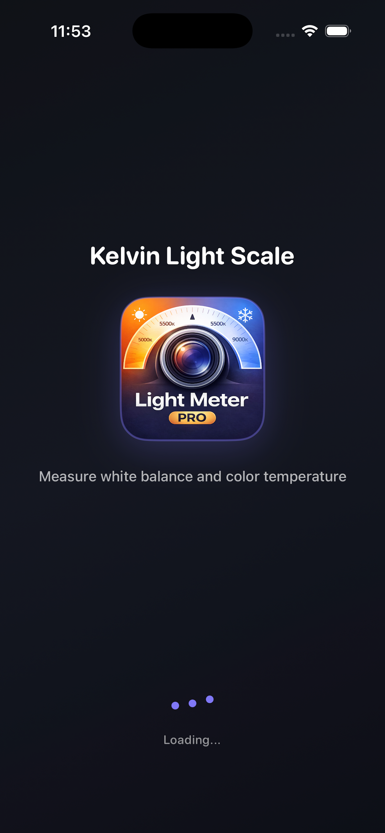 Kelvin Light Scale meter view
