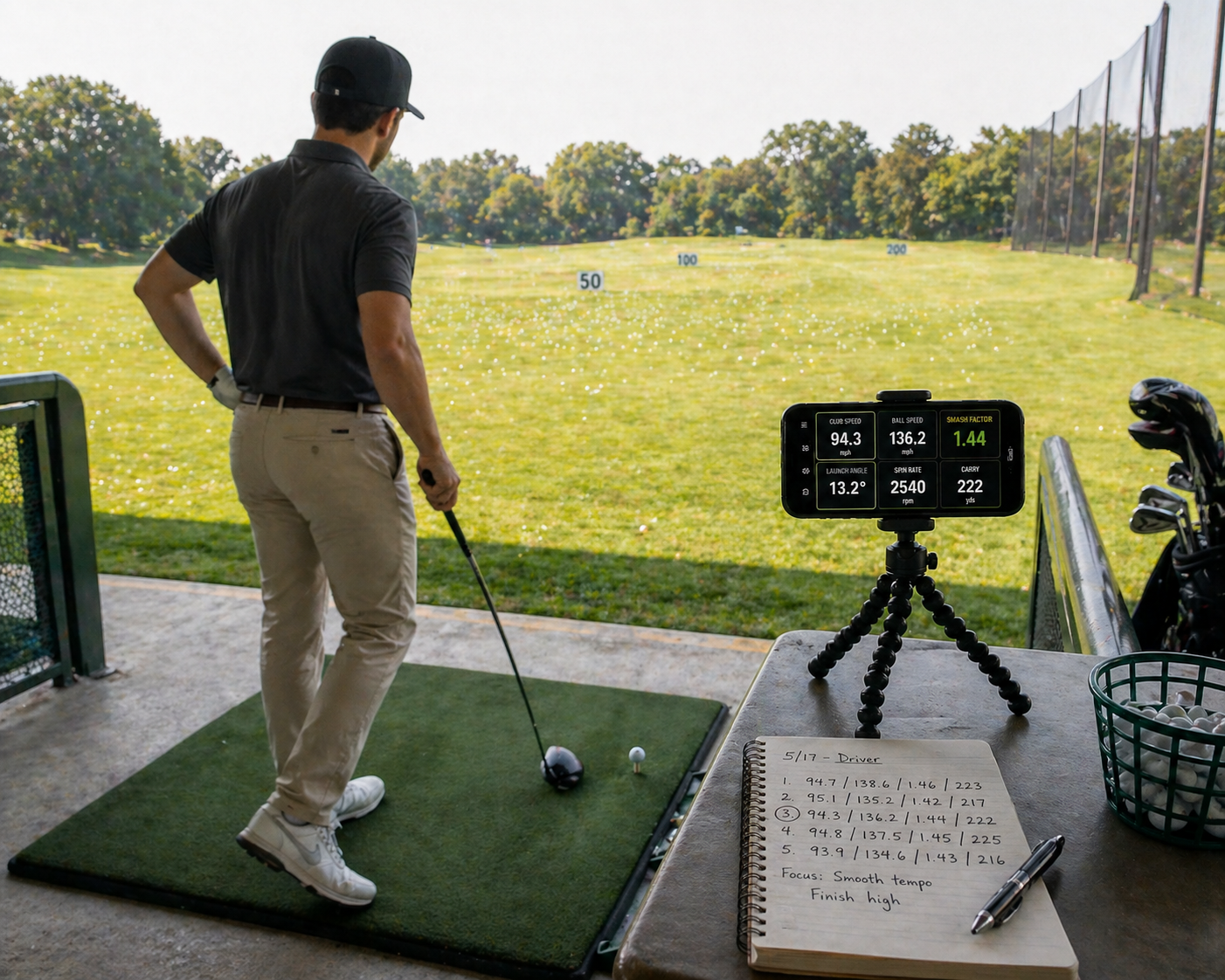 How to Practice at the Driving Range With Data (Not Just Hitting Balls)