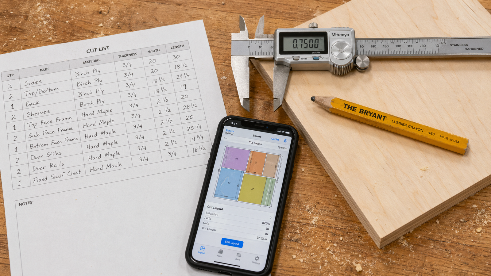 How to Make a Cut List for a Woodworking Project (Step by Step)