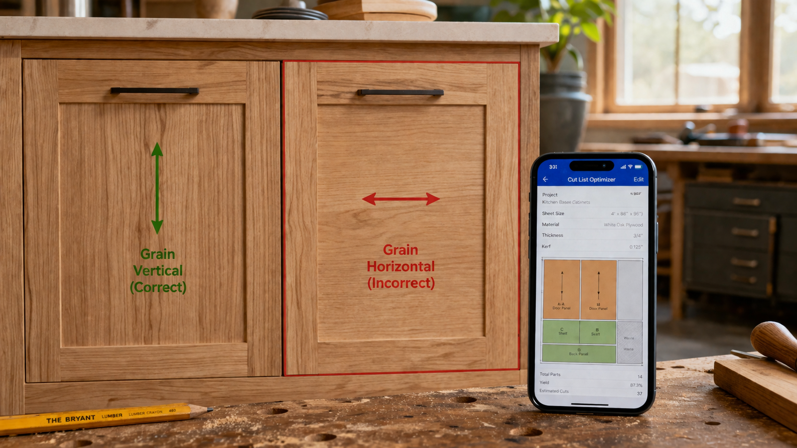 How to Plan Grain Direction When Cutting Plywood