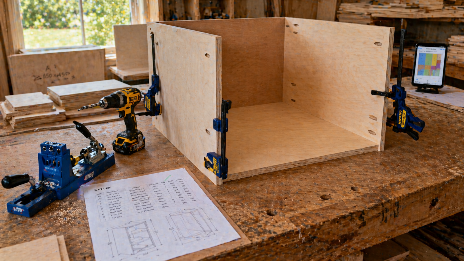 How to Build Kitchen Cabinets with a Cut List — Beginner