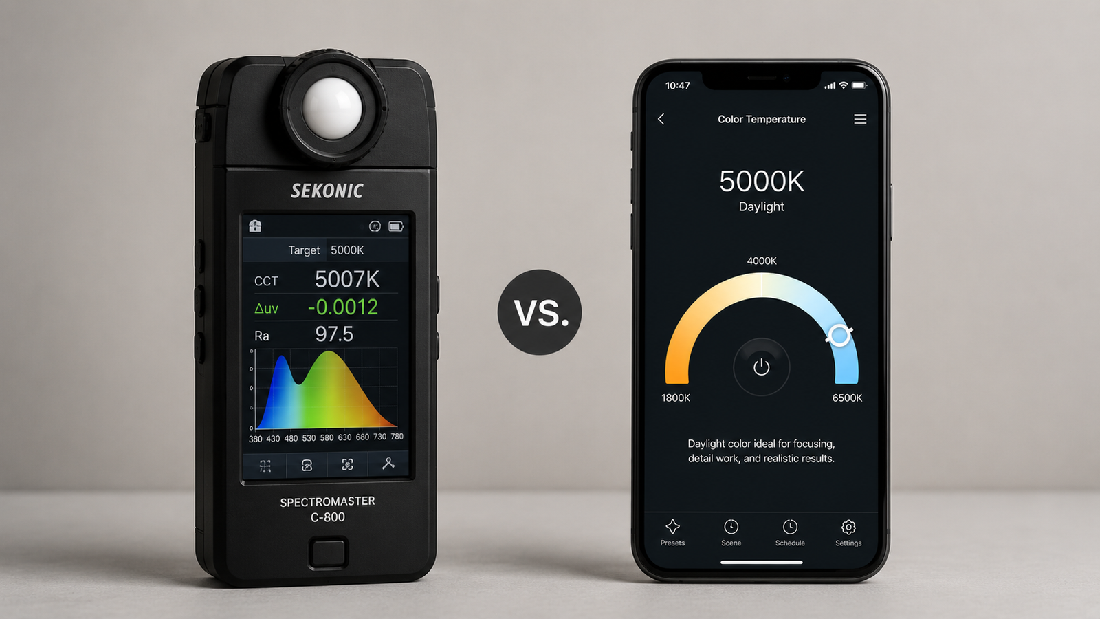 Color Temperature App vs Hardware Meter: Which Wins?