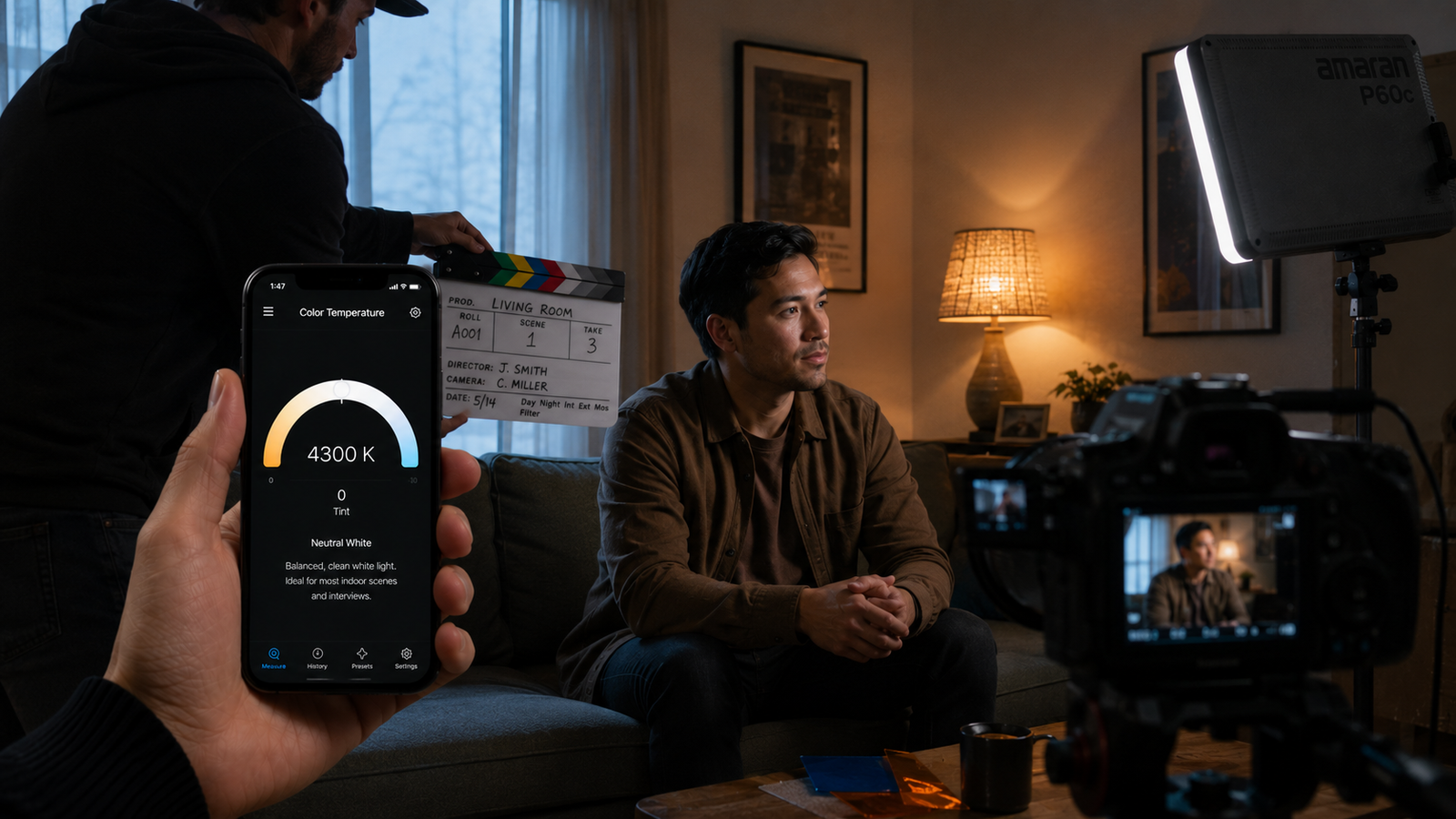 Matching Mixed Lighting Color Temperature on Set